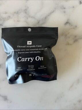 Carry On Thread AirPods Case - Red silicone case